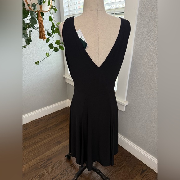 NWT Lauren Ralph Lauren Fit & Flare Jersey Dress Size 12 - Picture 3 of 5